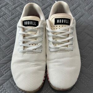 White NOBULL lifting shoes Men’s 8. All Love Edition
